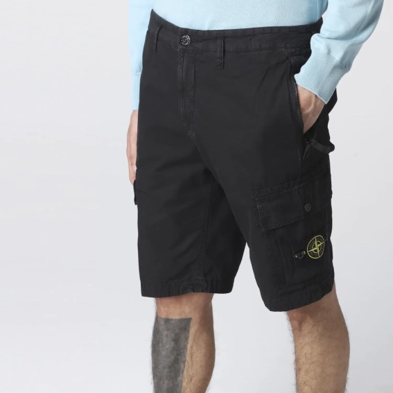 Шорты Stone Island shorts cargo black 7615l11WA V0129 фото 1 — интернет-магазин Tapok