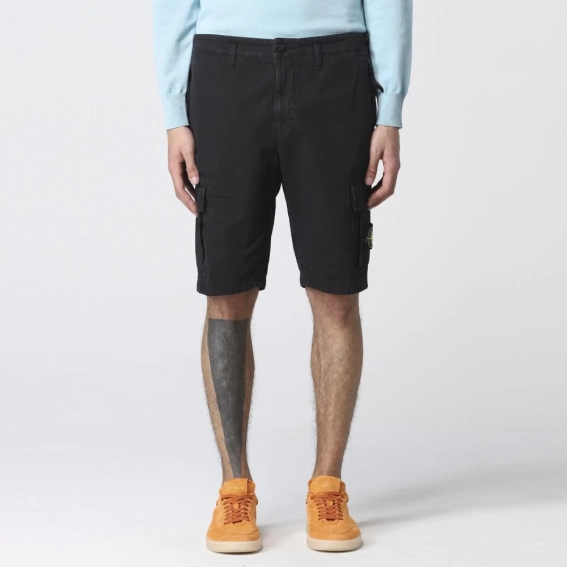 Шорты Stone Island shorts cargo black 7615l11WA V0129 фото 2 — интернет-магазин Tapok