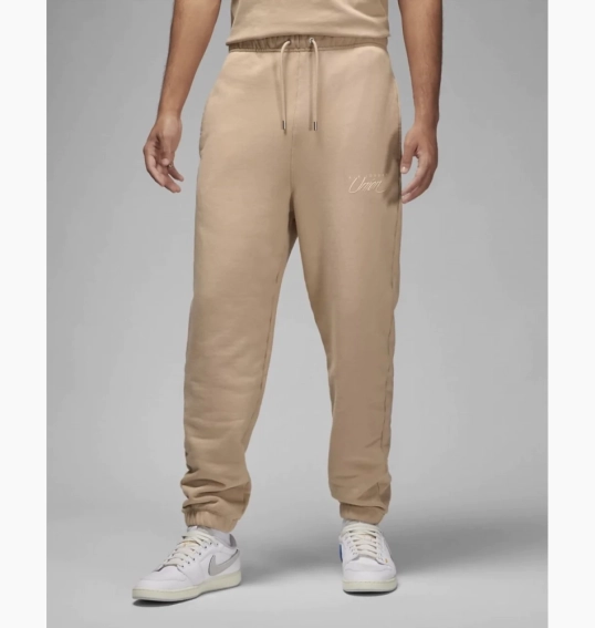 Брюки Jordan x Union MJ Fleece Pants Bio Beige DV7336-296 фото 2 — интернет-магазин Tapok