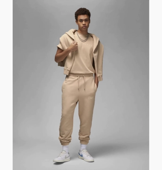 Брюки Jordan x Union MJ Fleece Pants Bio Beige DV7336-296 фото 7 — интернет-магазин Tapok