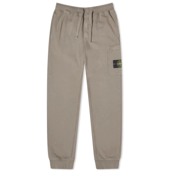 Брюки STONE ISLAND - Compass Patch Cotton Track Pants Dove Grey 801564451 V0092 фото 5 — интернет-магазин Tapok