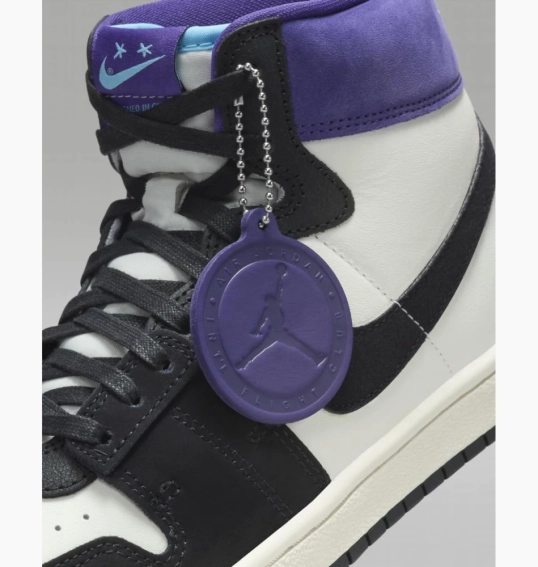 Кросівки Jordan x Opium Paris Air Ship PE SP 'Black Court Purple' FQ8281-100 фото 3 — інтернет-магазин Tapok