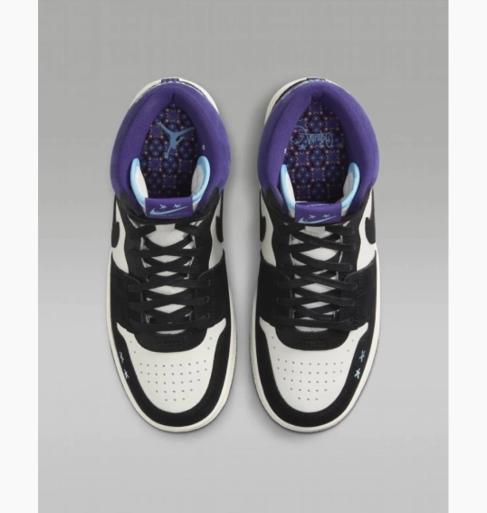 Кросівки Jordan x Opium Paris Air Ship PE SP 'Black Court Purple' FQ8281-100 фото 8 — інтернет-магазин Tapok