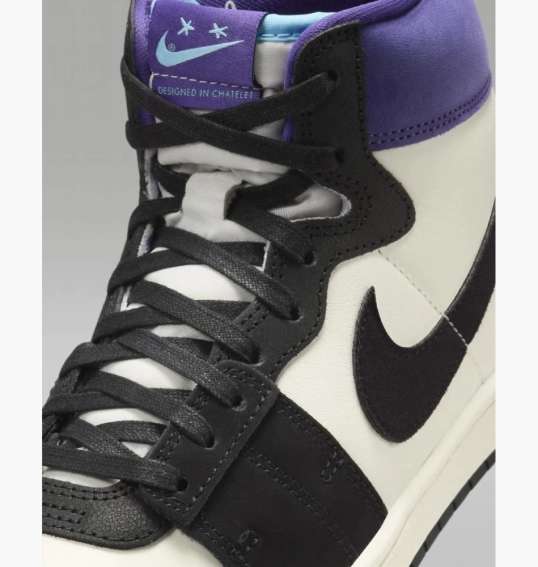 Кросівки Jordan x Opium Paris Air Ship PE SP 'Black Court Purple' FQ8281-100 фото 11 — інтернет-магазин Tapok