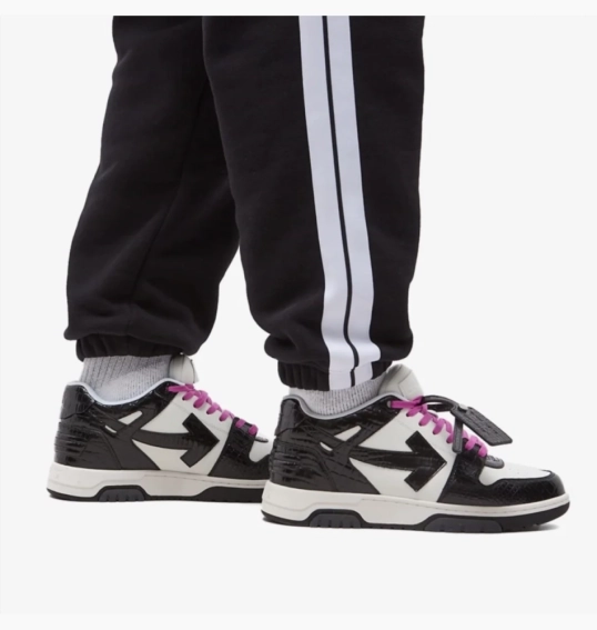 Кросівки Off-White Out Of Office Croco Print Sneaker 'Black White Purple' OMIA189F22LEA0040110 фото 7 — інтернет-магазин Tapok