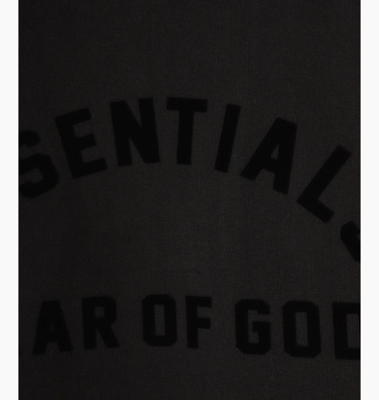 Футболка Fear of God ESSENTIALS Black Crewneck T-Shirt 125SP242004F фото 5 — інтернет-магазин Tapok