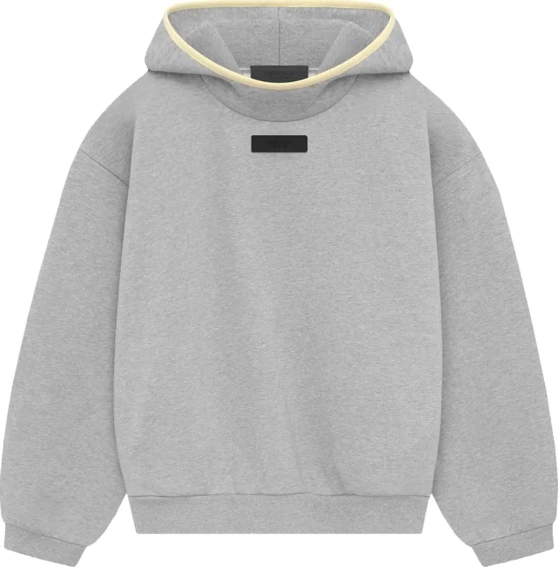 Худые Fear Of God Essentials Gray Raglan Hoodie Seal 192SP242056F фото 1 — интернет-магазин Tapok