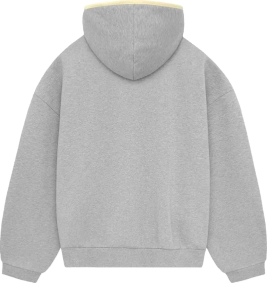 Худые Fear Of God Essentials Gray Raglan Hoodie Seal 192SP242056F фото 2 — интернет-магазин Tapok