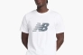 Футболка чоловіча New Balance Sport Jersey Logo White MT43906WT Фото 1