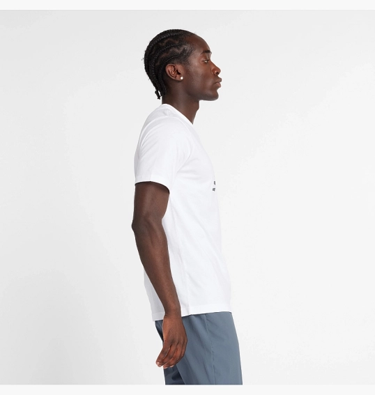 Футболка чоловіча New Balance Sport Jersey Logo White MT43906WT фото 2 — інтернет-магазин Tapok