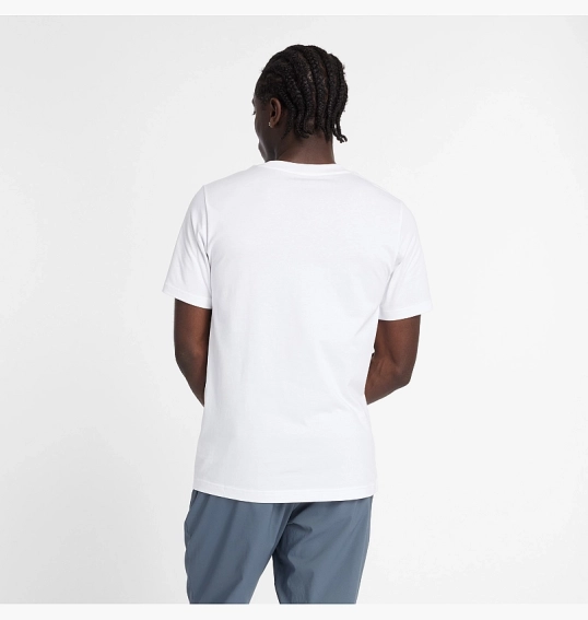 Футболка чоловіча New Balance Sport Jersey Logo White MT43906WT фото 3 — інтернет-магазин Tapok
