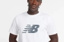 Футболка чоловіча New Balance Sport Jersey Logo White MT43906WT Фото 4