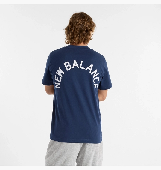 Мужская футболка New Balance Sport Arch Graphic Blue MT51985NNY фото 3 — интернет-магазин Tapok