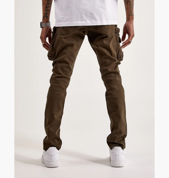 Брюки Smoke Rise Twill Slim Tapered Cargo Pants Olive KR-21739-OLI фото 3 — интернет-магазин Tapok