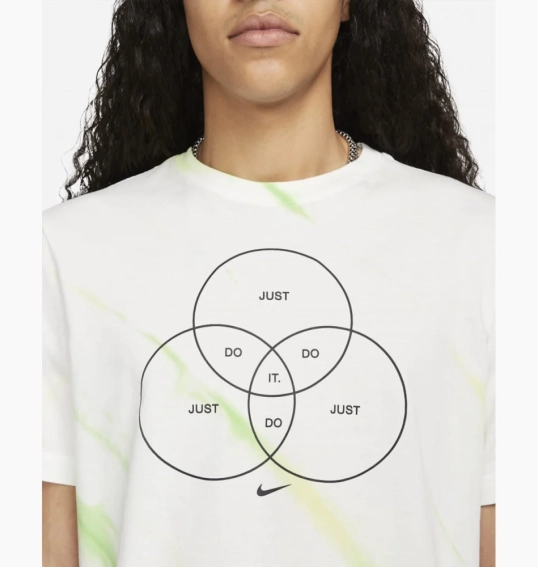 Футболка Nike Tye Dye Shirt GREEN/WHITE DQ1076-100 фото 4 — интернет-магазин Tapok