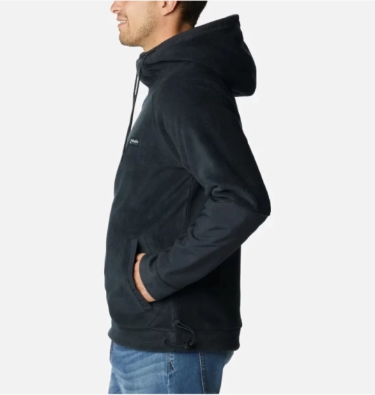 Худі Columbia Mens Hunterdon Fleece Hoodie Black 2040211010 S 2040211010 фото 2 — інтернет-магазин Tapok