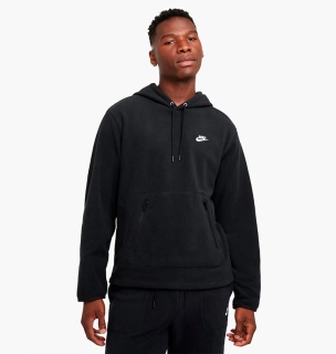 Худые мужские Nike Club Winterized Hoodie Black FZ0660-010