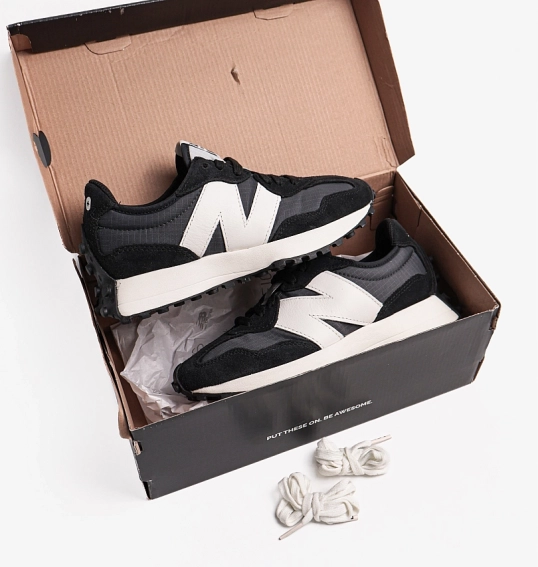 Кросівки чоловічі New Balance Figs X 327 Black/Grey U327FB фото 2 — інтернет-магазин Tapok
