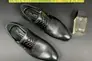 Мужские туфли кожаные весна/осень черные Slat 19440 на шнурках Фото 5