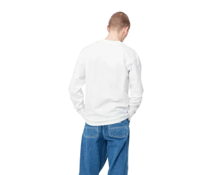 Футболка Carhartt WIP L/S American Script T-Shirt I029955-02XX фото 8 — интернет-магазин Tapok