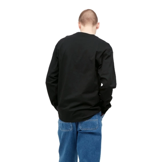 Футболка Carhartt WIP L/S American Script T-Shirt I029955-89XX фото 2 — інтернет-магазин Tapok