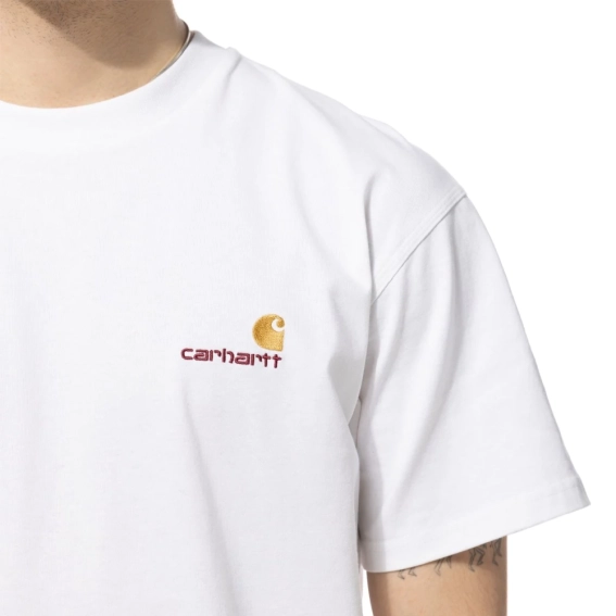 Футболка Carhartt WIP S/S American Script T-Shirt I029956-02XX фото 2 — интернет-магазин Tapok