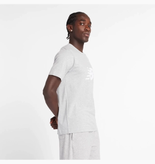 Футболка чоловіча New Balance Sport Jersey Logo Grey MT43906AG L MT43906AG фото 2 — інтернет-магазин Tapok