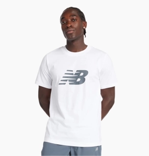 Футболка чоловіча New Balance Sport Jersey Logo White MT43906WT M MT43906WT