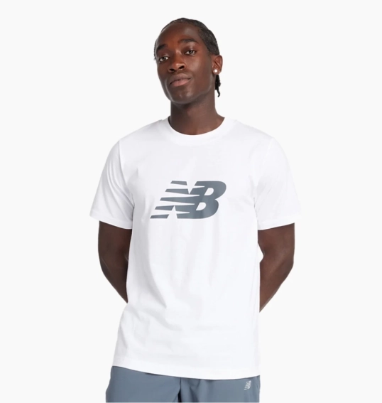 Футболка чоловіча New Balance Sport Jersey Logo White MT43906WT M MT43906WT фото 1 — інтернет-магазин Tapok