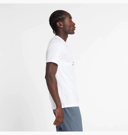 Футболка чоловіча New Balance Sport Jersey Logo White MT43906WT M MT43906WT фото 2 — інтернет-магазин Tapok