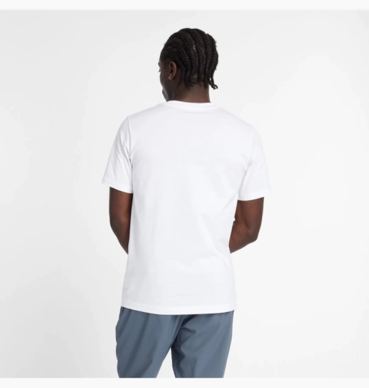 Футболка чоловіча New Balance Sport Jersey Logo White MT43906WT M MT43906WT фото 3 — інтернет-магазин Tapok
