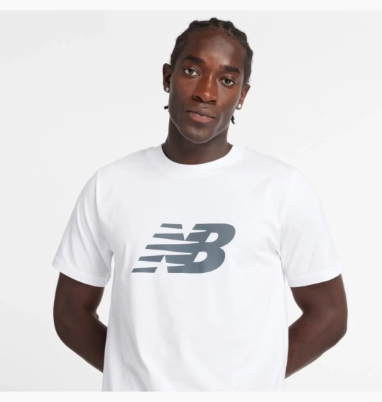 Футболка чоловіча New Balance Sport Jersey Logo White MT43906WT M MT43906WT фото 4 — інтернет-магазин Tapok