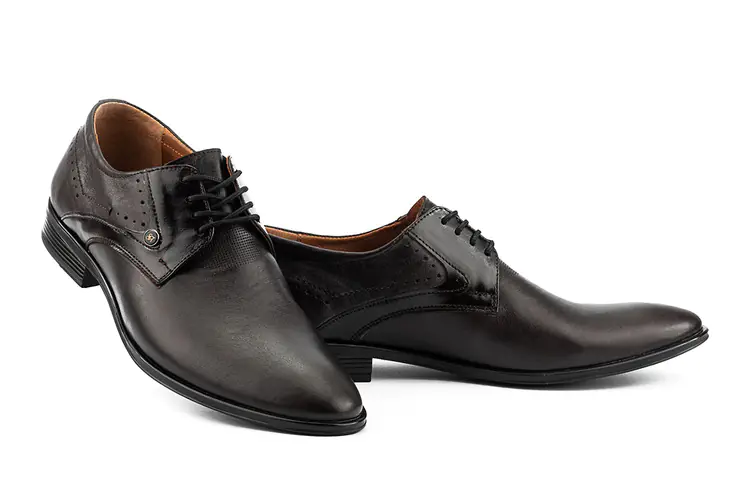 Мужские туфли кожаные весна/осень коричневые Slat 19440 на шнурках фото 1 — интернет-магазин Tapok
