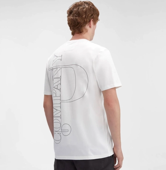 Футболка CP Company Logo T-shirt 15CMTS240A 006586W фото 2 — інтернет-магазин Tapok