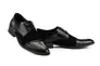 Чоловічі туфлі замшеві весна/осінь чорні Slat 19401 на шнурках Фото 1