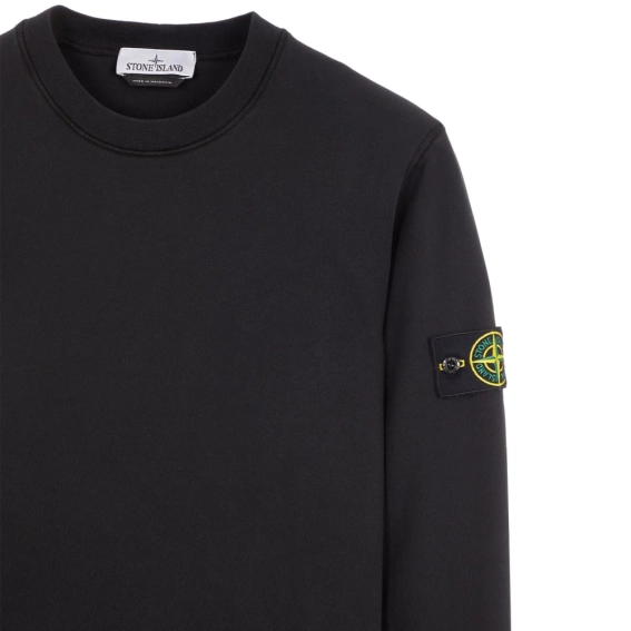Кофта Stone Island Garment Dyed Crew Sweatshirt Black 811563051 A0029 фото 3 — интернет-магазин Tapok