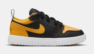 Детские кроссовки Air Jordan 1 (yellow/black) DR9748-072
