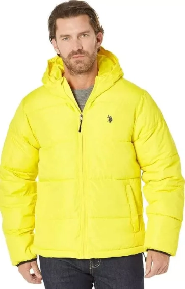 Куртка US Polo Association Men's Rolled Padded Hooded Puffer Jacket 109565P2 фото 1 — інтернет-магазин Tapok