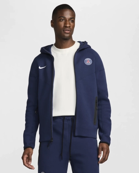 Толстовка tech fleece zip hoodie PSG FZ7224-410 фото 1 — інтернет-магазин Tapok