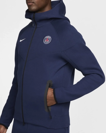 Толстовка tech fleece zip hoodie PSG FZ7224-410 фото 4 — інтернет-магазин Tapok