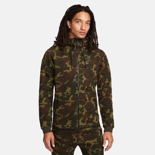Женская толстовка Nike Sportswear Tech Fleece Og Windrunner Camo/Green FN3929-355