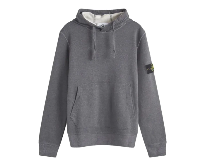 Худые Stone Island Cotton Fleece Garment Dyed Hoodie 811564151-V0M67 фото 1 — интернет-магазин Tapok