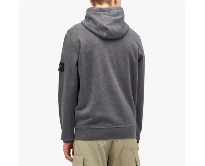 Худые Stone Island Cotton Fleece Garment Dyed Hoodie 811564151-V0M67 фото 3 — интернет-магазин Tapok