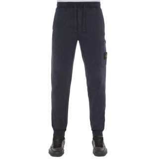 Брюки Stone Island Cotton Fleece Garment Dyed Pocket Jogger - Navy Blue 811564551 A0020