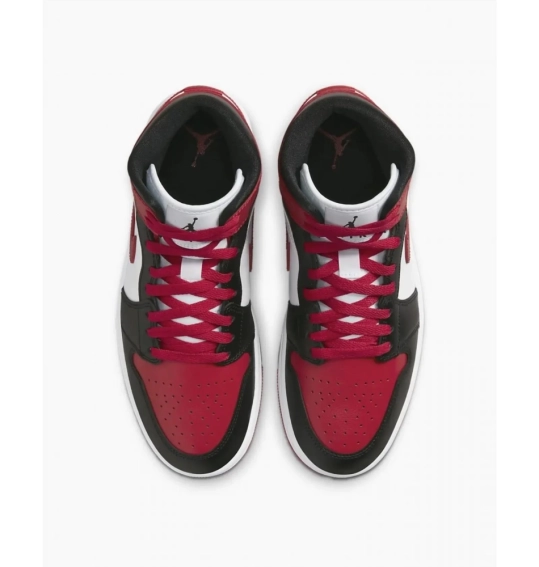 Кросівки жіночі Jordan 1 Mid Bred Toe (BQ6472-079) фото 5 — інтернет-магазин Tapok