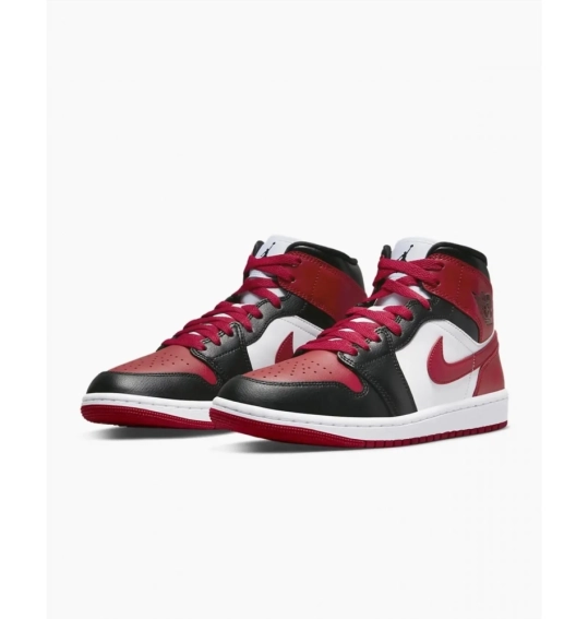 Кросівки жіночі Jordan 1 Mid Bred Toe (BQ6472-079) фото 6 — інтернет-магазин Tapok