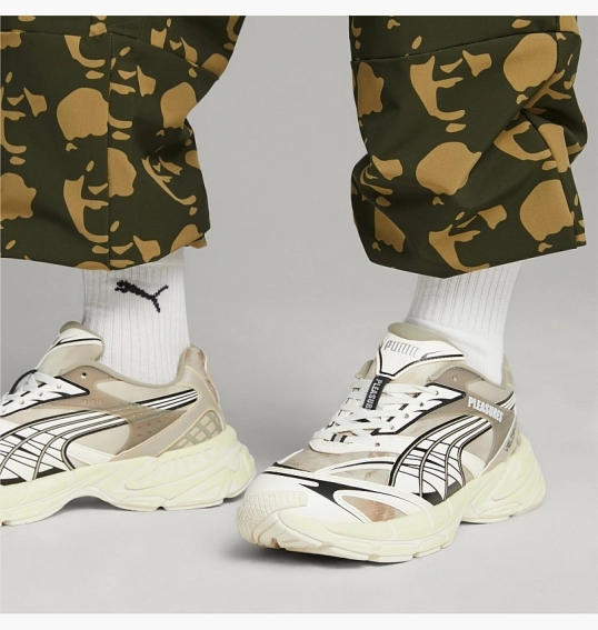 Кроссовки Puma X Pleasures Velophasis Overdye Beige 391696-02 фото 3 — интернет-магазин Tapok
