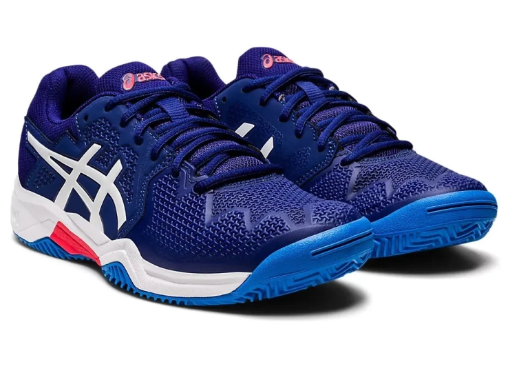 Кросівки Asics Gel-Resolution 8 clay Синьо-білий фото 2 — інтернет-магазин Tapok