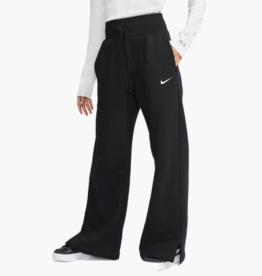 Брюки Nike Sportswear Phoenix Fleece High-Rise Wide-Leg Pants Black Dq5615-010 фото 1 — интернет-магазин Tapok
