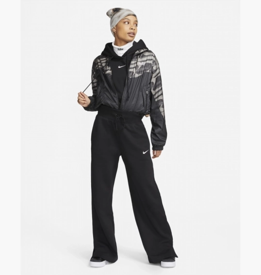 Брюки Nike Sportswear Phoenix Fleece High-Rise Wide-Leg Pants Black Dq5615-010 фото 9 — интернет-магазин Tapok